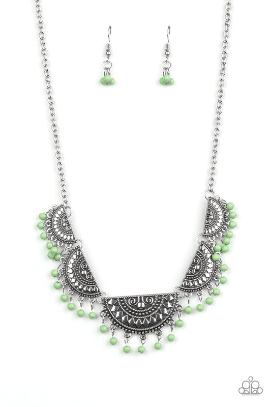 Collar Paparazzi ~ Bebé Boho - Verde