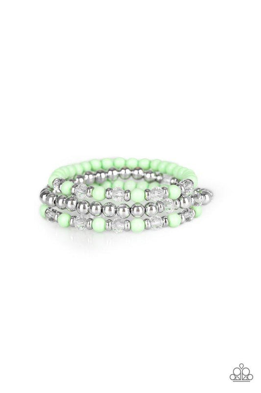 Pulsera Paparazzi ~ Irresistiblemente Irresistible - Verde