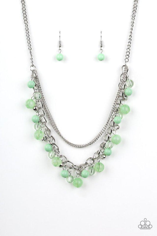 Paparazzi Necklace ~ Wait and SEA - Green