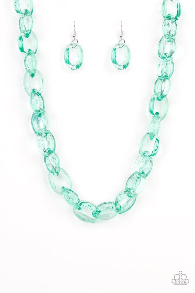 Collar Paparazzi ~ Reina de Hielo - Verde