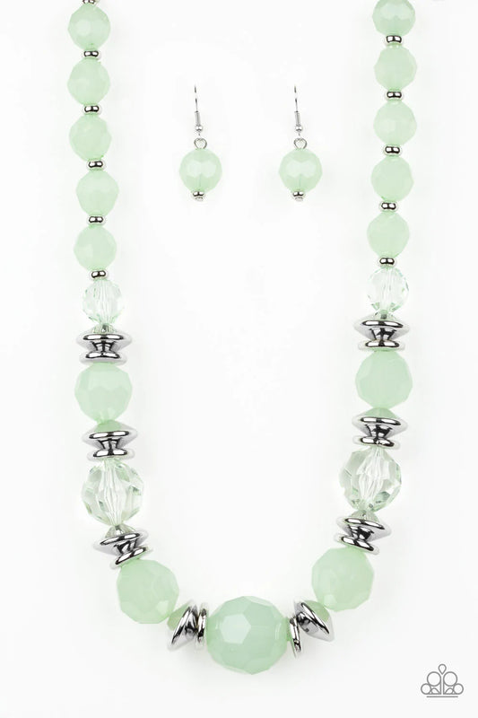 Paparazzi Necklace ~ Dine and Dash - Green