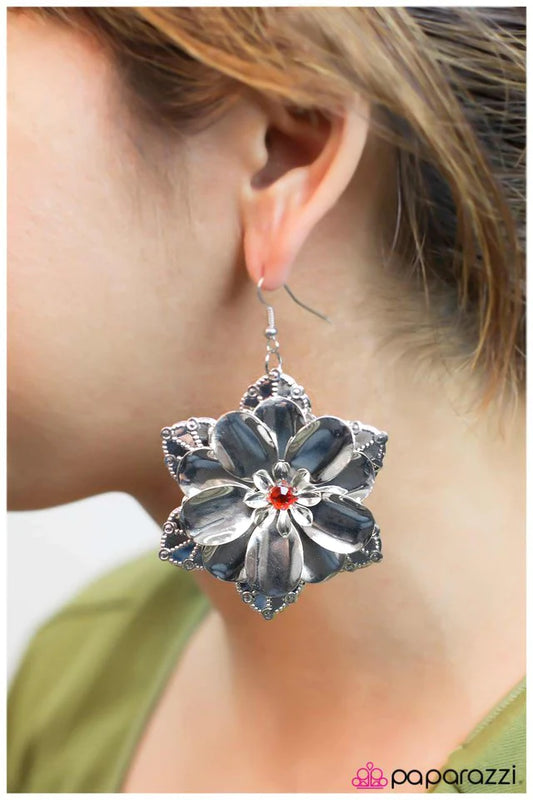 Paparazzi Earring ~ Took Me By Surprise - Red