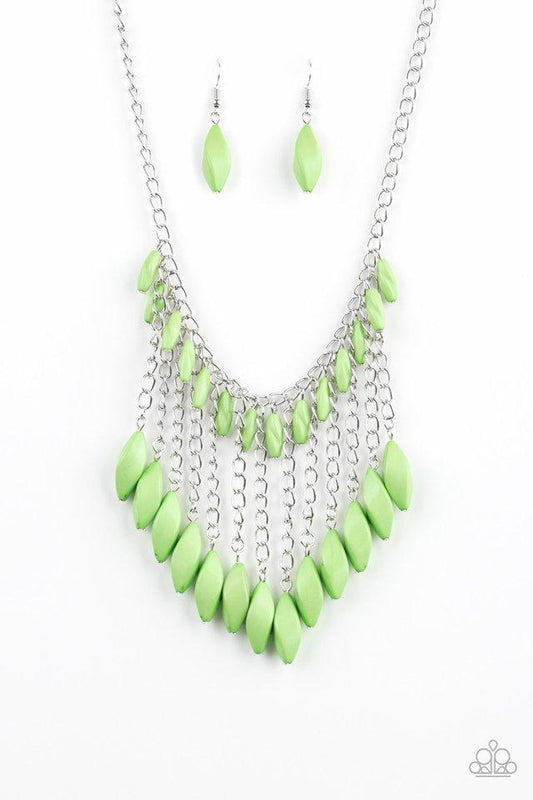 Paparazzi Necklace ~ Venturous Vibes - Green