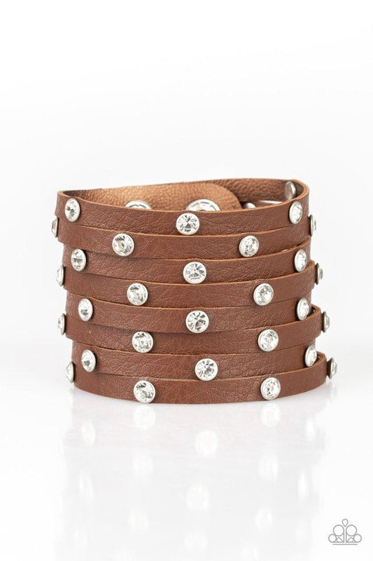 Paparazzi Bracelet ~ Sass Squad - Brown