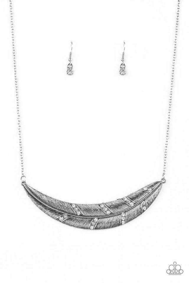 Paparazzi Necklace ~ Say You QUILL - White