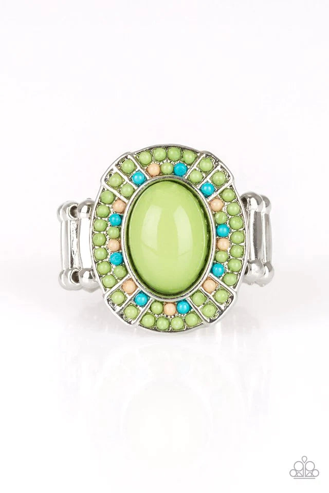 Paparazzi Ring ~ Colorfully Rustic - Green