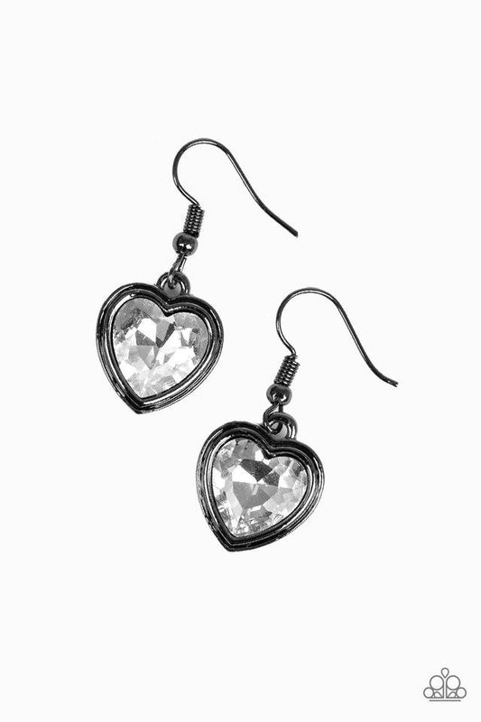 Paparazzi Earring ~ Real Romance - Black