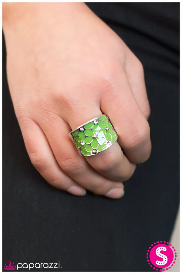 Anillo de paparazzi ~ El suelo sobre el que camina - Verde