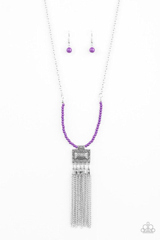 Paparazzi Necklace ~ Mayan Masquerade - Purple