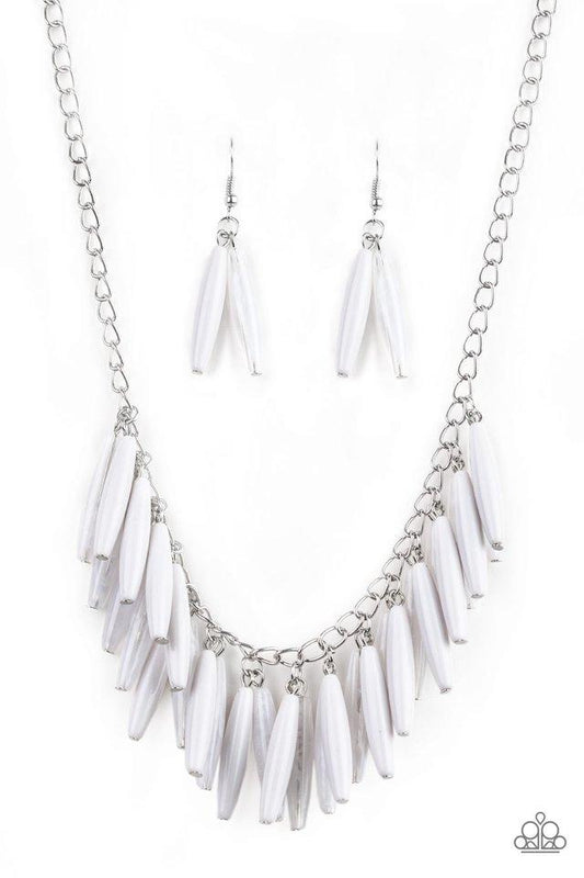 Paparazzi Necklace ~ Full Of Flavor - White