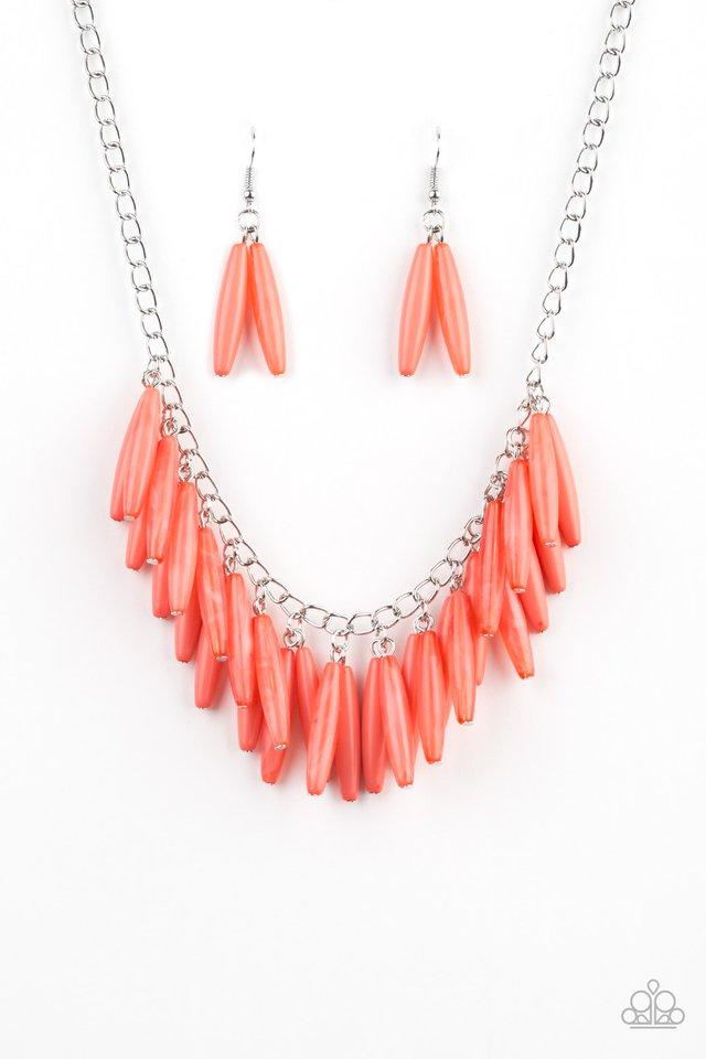 Collar Paparazzi ~ Lleno de sabor - Naranja