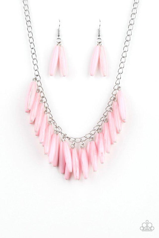 Paparazzi Necklace ~ Full Of Flavor - Pink