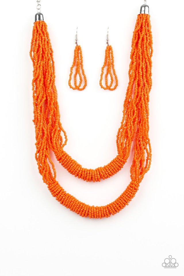 Collar Paparazzi ~ Right As RAINFOREST - Naranja