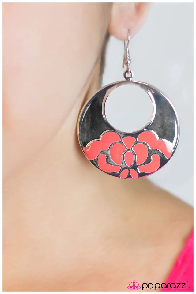 Paparazzi Earring ~ ISLE Survive - Orange