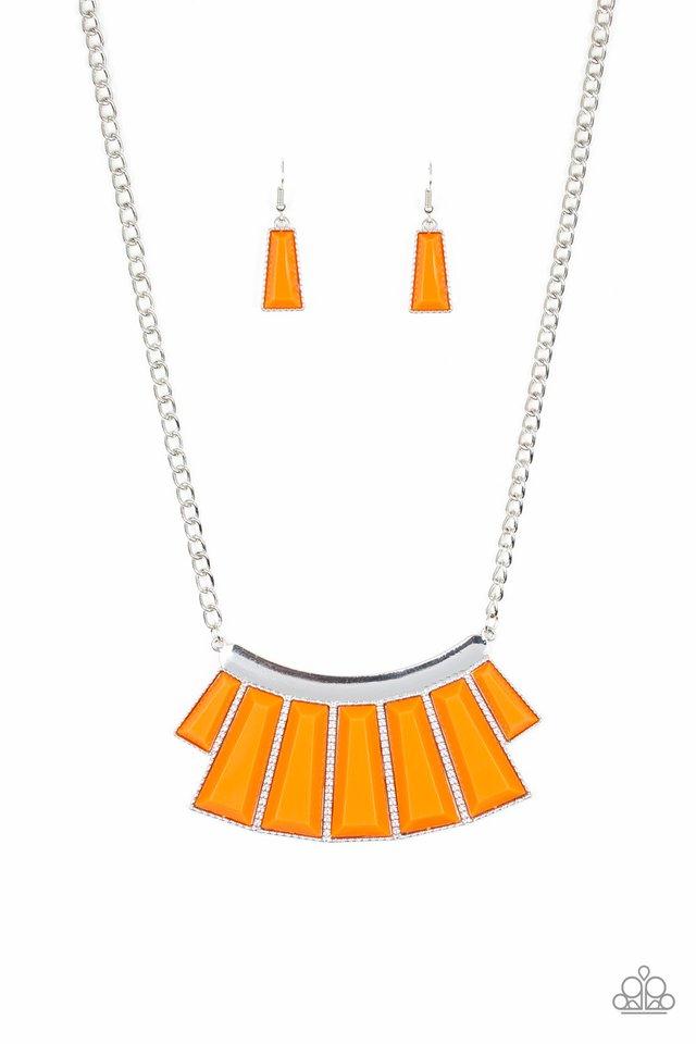 Paparazzi Necklace ~ Glamour Goddess - Orange