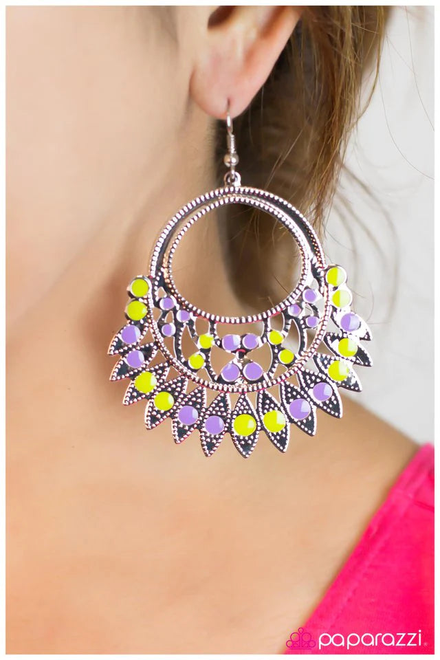 Paparazzi Earring ~ Take Notice - Multi