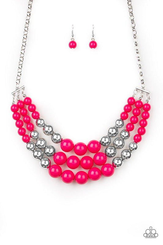 Paparazzi Necklace ~ Dream Pop - Pink