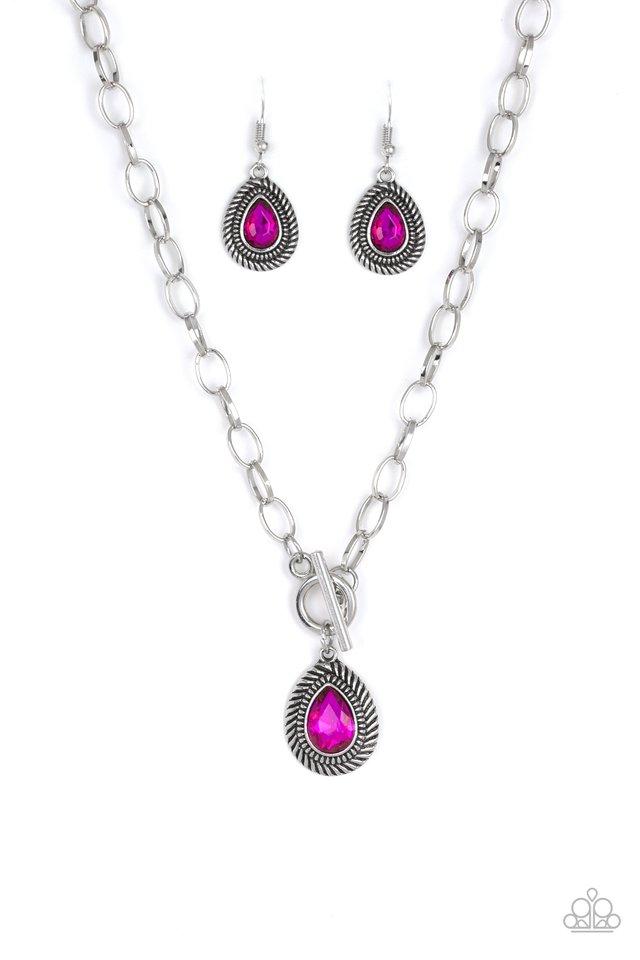 Paparazzi Necklace ~ Sheen Queen - Pink