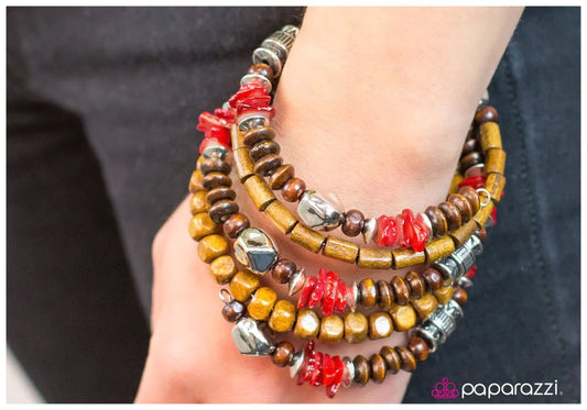 Pulsera Paparazzi ~ Hasta el infinito... - Rojo