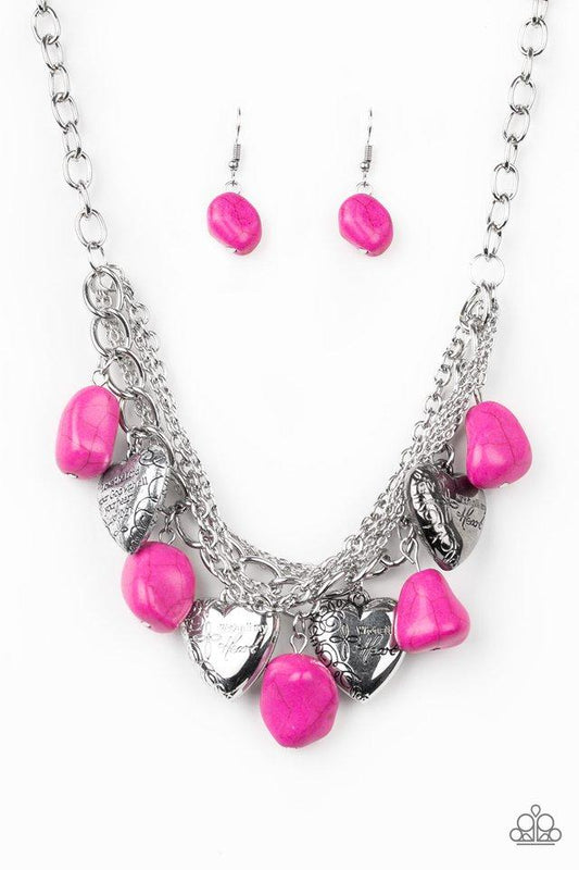 Collar Paparazzi ~ Cambio de actitud - Rosa