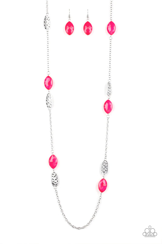 Paparazzi Necklace ~ Beachfront Beauty - Pink