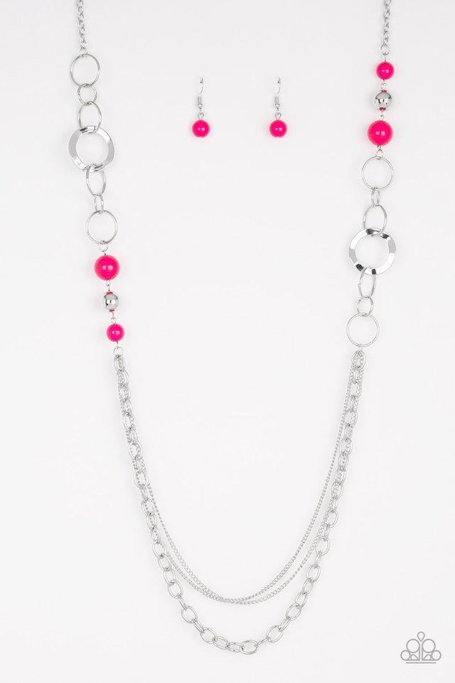 Paparazzi Necklace ~ Modern Motley - Pink