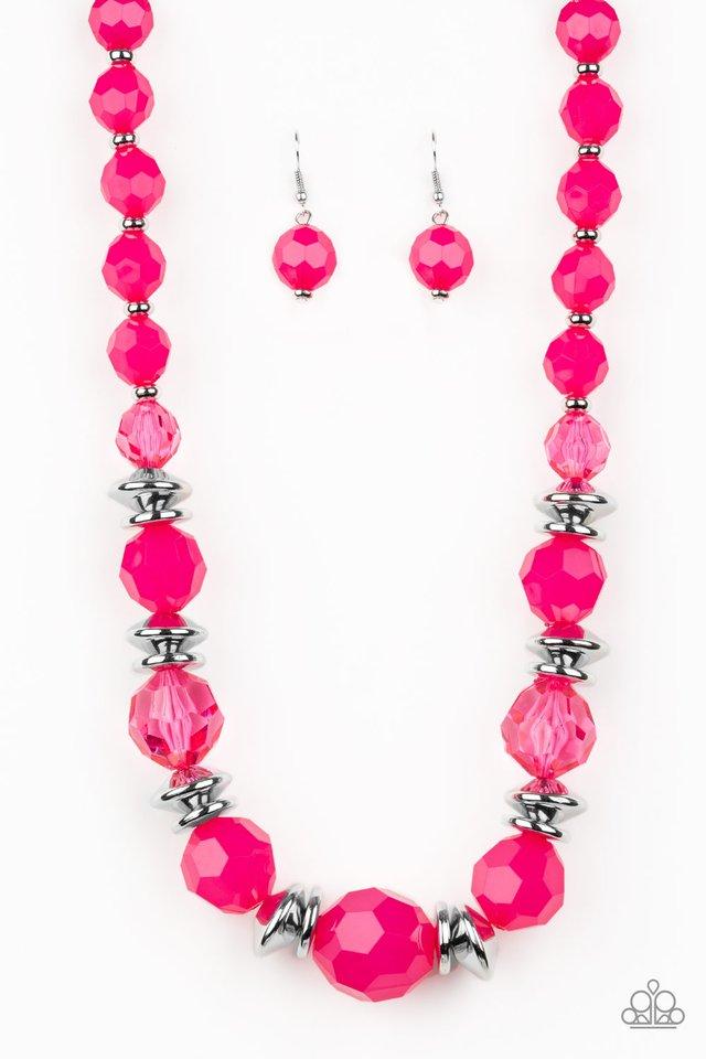 Paparazzi Necklace ~ Dine and Dash - Pink