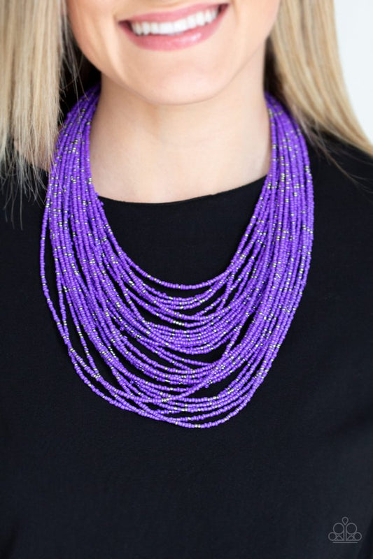 Rio Rainforest - Purple - Paparazzi Necklace Image