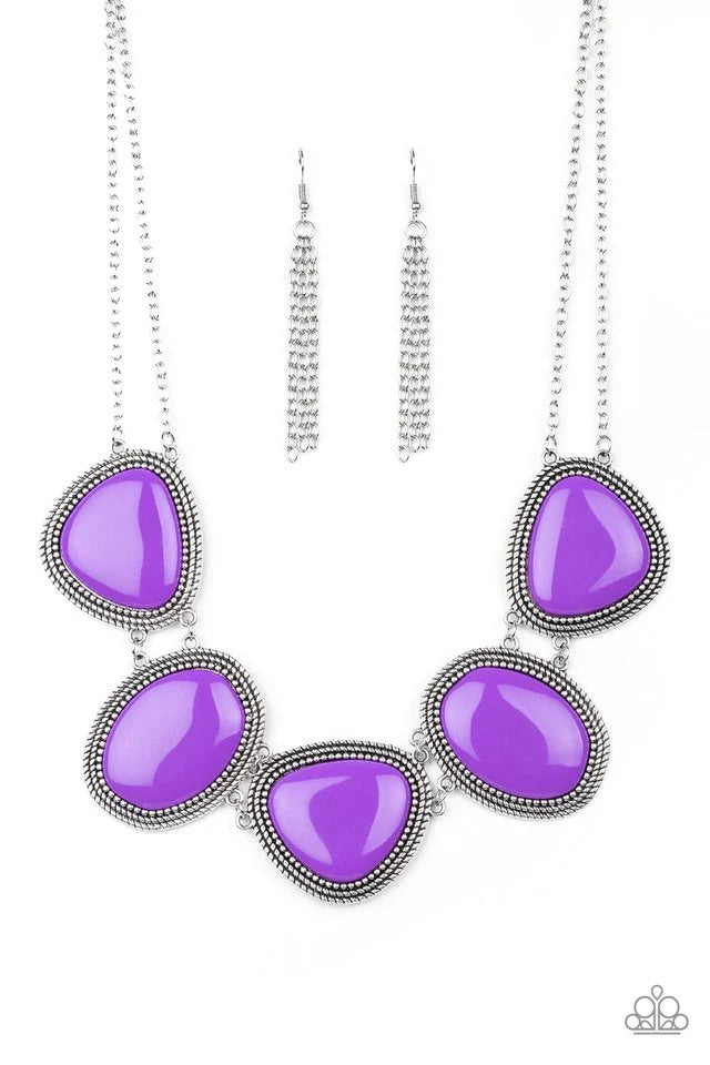 Paparazzi Necklace ~ Viva La VIVID - Purple
