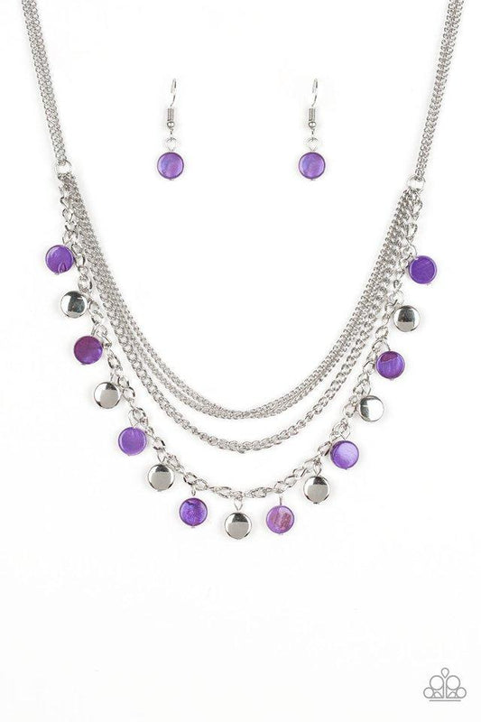 Paparazzi Necklace ~ Beach Flavor - Purple