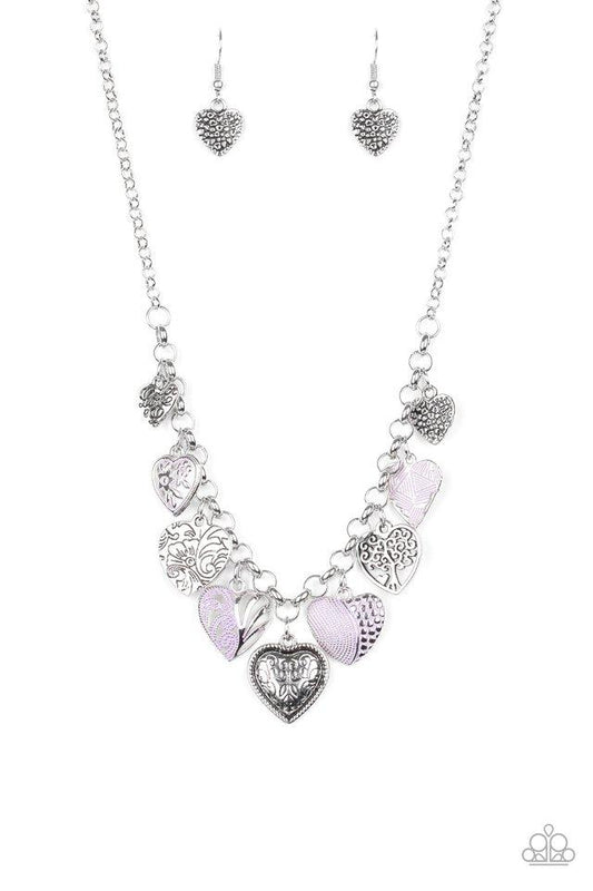 Paparazzi Necklace ~ Grow Love - Purple