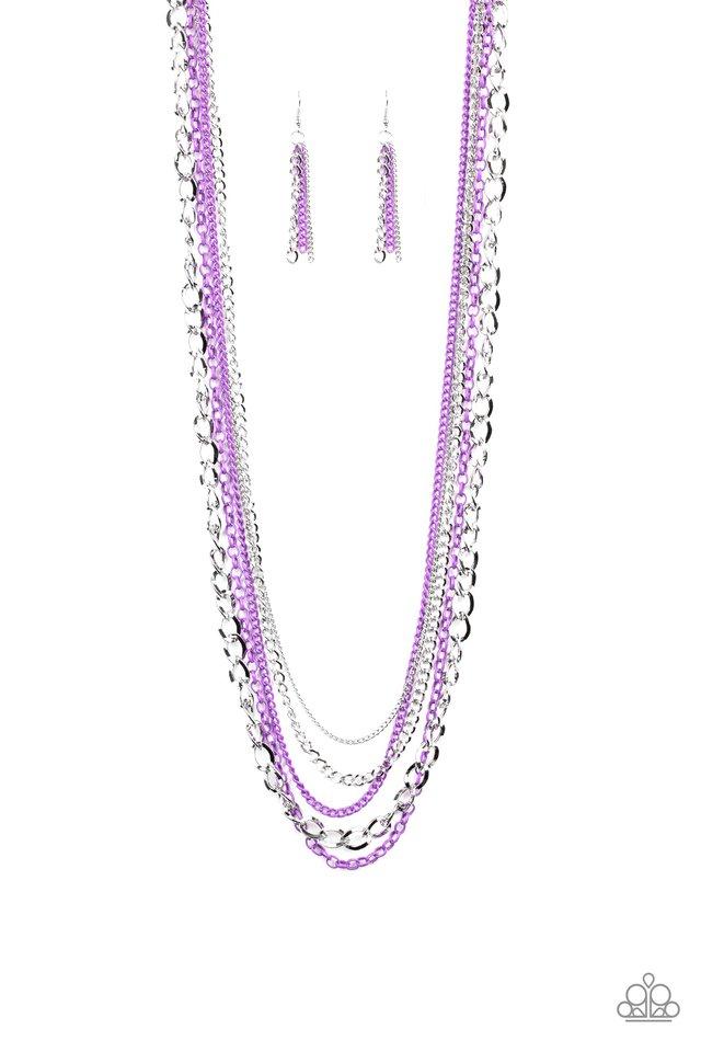 Paparazzi Necklace ~ Industrial Vibrance - Purple