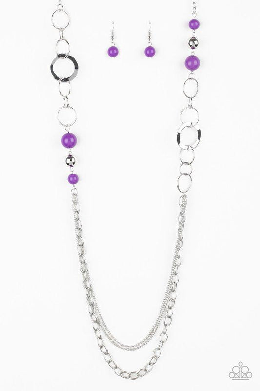 Paparazzi Necklace ~ Modern Motley - Purple