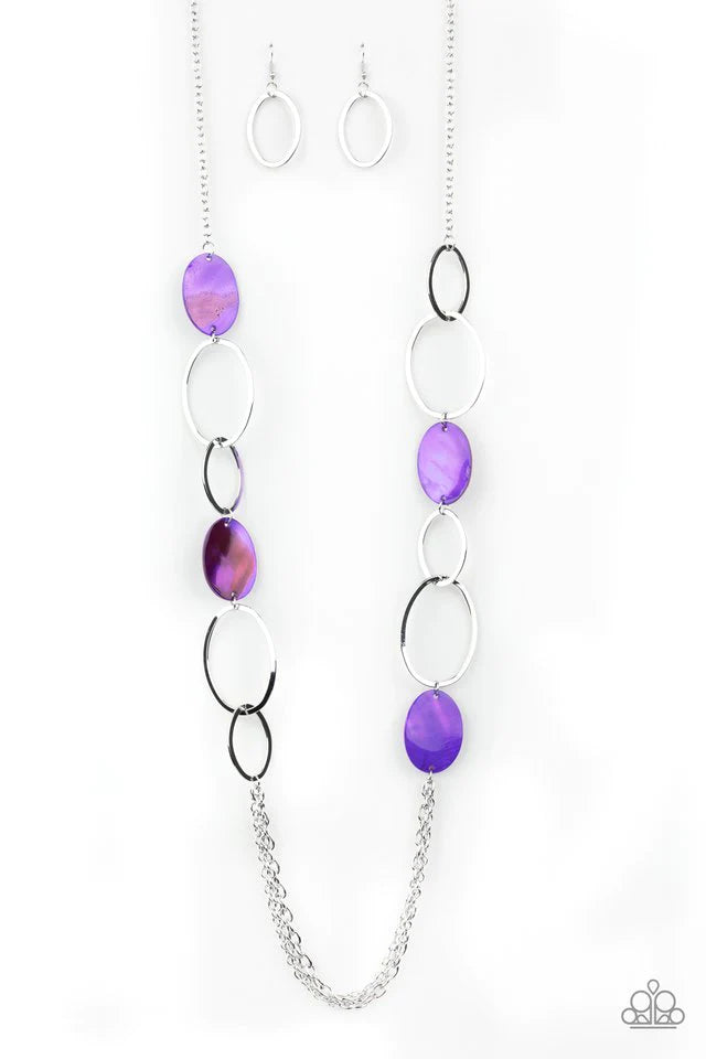 Paparazzi Necklace ~ Kaleidoscope Coasts - Purple