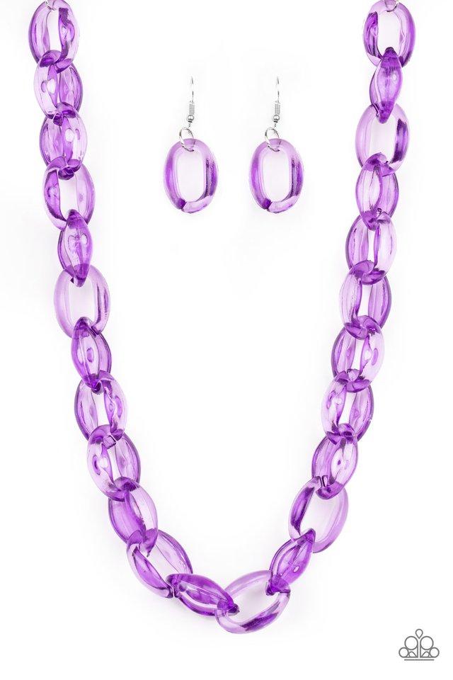 Paparazzi Necklace ~ Ice Queen - Purple