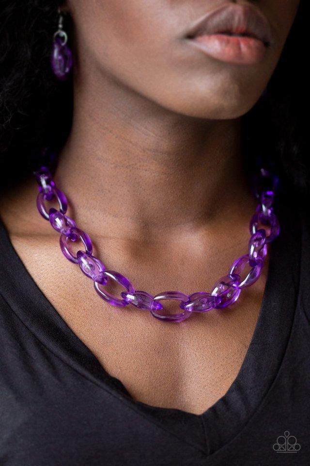 Paparazzi Necklace ~ Ice Queen - Purple