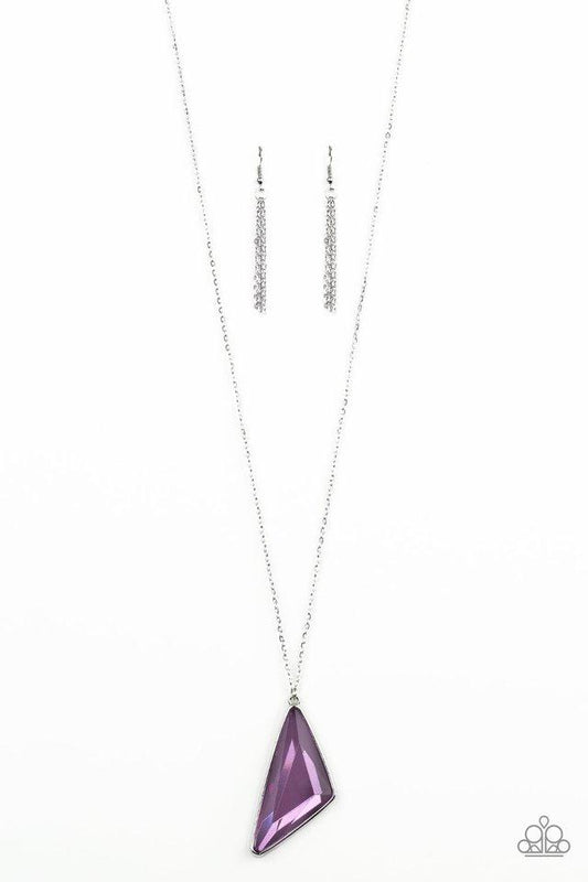 Paparazzi Necklace ~ Ultra Sharp - Purple