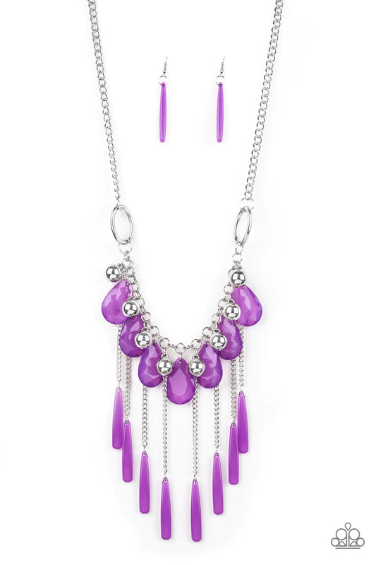 Paparazzi Necklace ~ Roaring Riviera - Purple