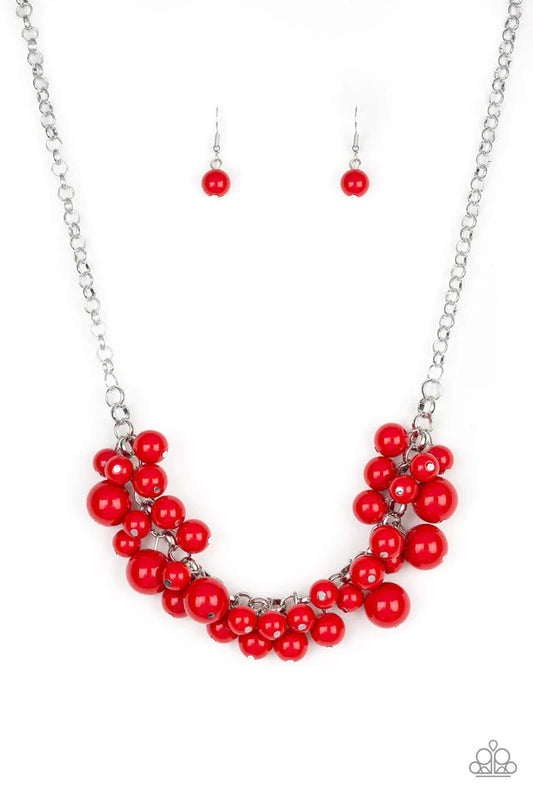 Paparazzi Necklace ~ Walk This BROADWAY- Red