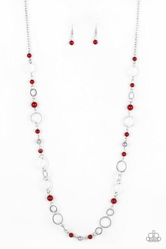 Paparazzi Necklace ~ Kid In A Candy Shop - Red