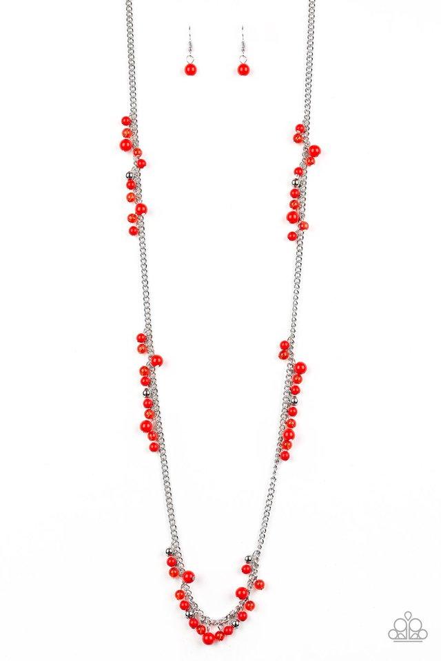 Paparazzi Necklace ~ Miami Mojito - Red