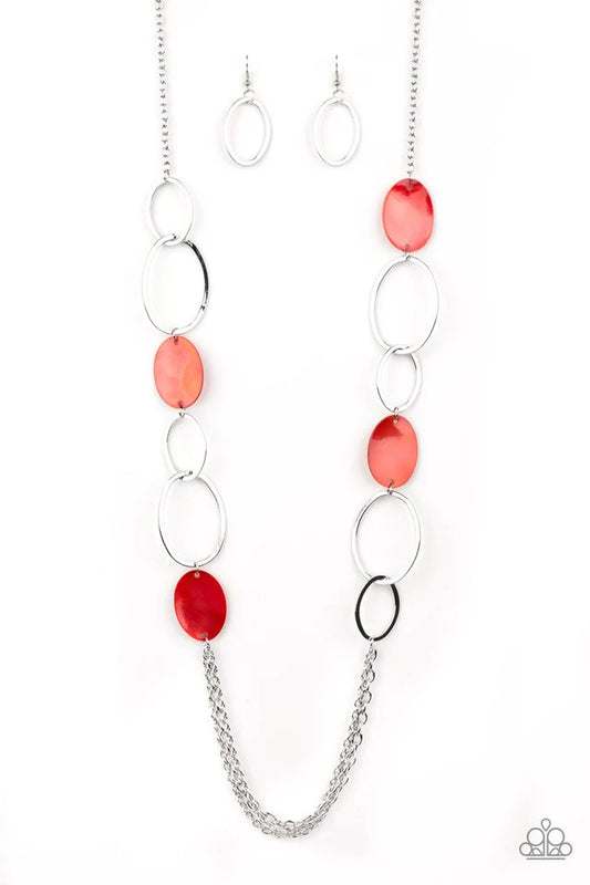 Collar Paparazzi ~ Kaleidoscope Coasts - Rojo