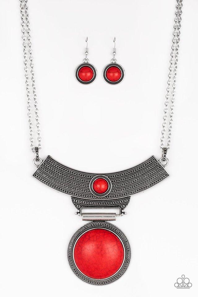 Collar Paparazzi ~ Lasting EMPRESS-ions - Rojo