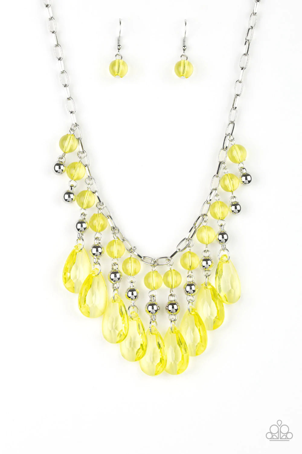 Paparazzi Necklace ~ Beauty School Drop Out - Yellow