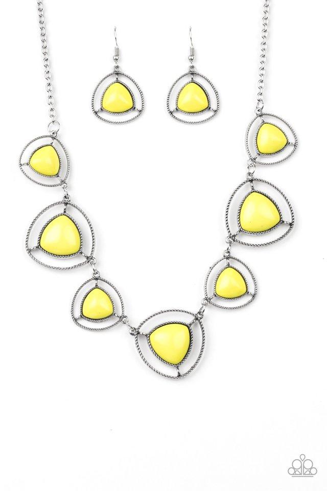 Paparazzi Necklace ~ Make A Point - Yellow