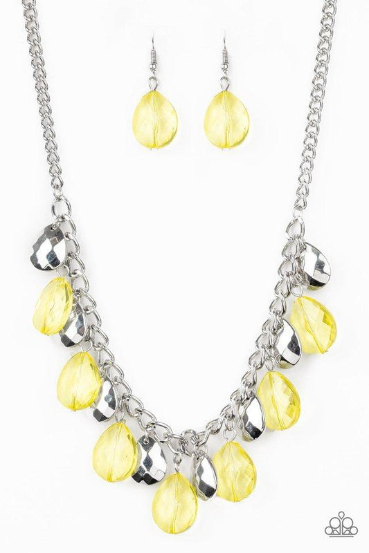 Paparazzi Necklace ~ No Tears Left To Cry - Yellow