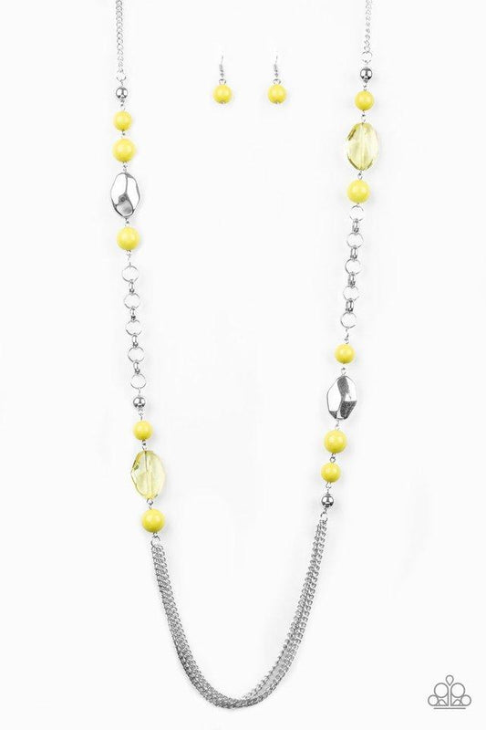 Paparazzi Necklace ~ Marina Majesty - Yellow
