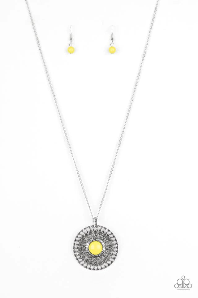 Paparazzi Necklace ~ So Solar - Yellow