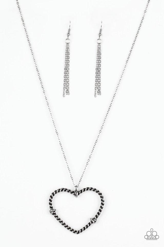 Paparazzi Necklace ~ Straight From The Heart - Silver