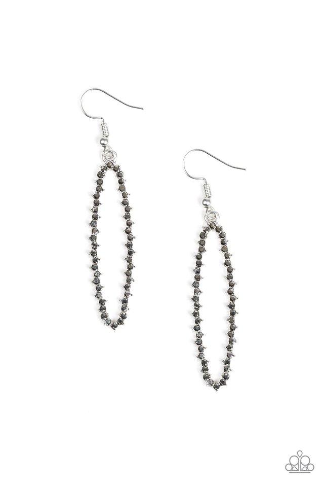 Paparazzi Earring ~ A Little GLOW-mance - Silver